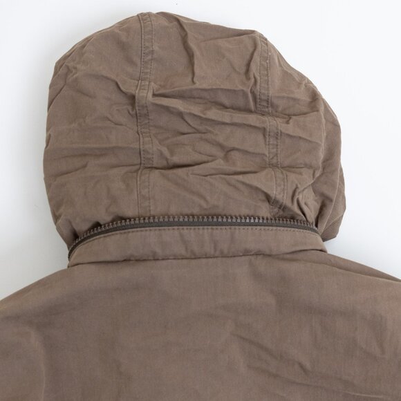 Abercrombie & Fitch Brown Utility Field Jacket XS Quilted Lined Parka Coat - Picture 12 of 16